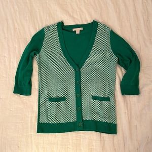 Banana Republic green cardigan